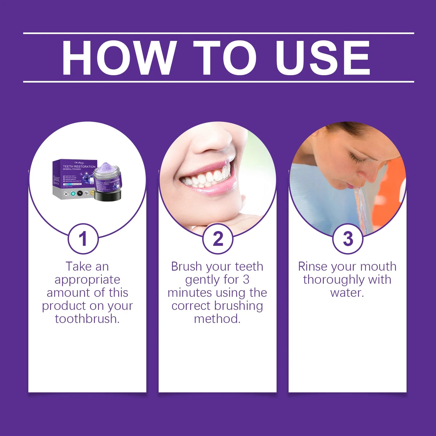 Oralhoe Purple Teeth Whitening