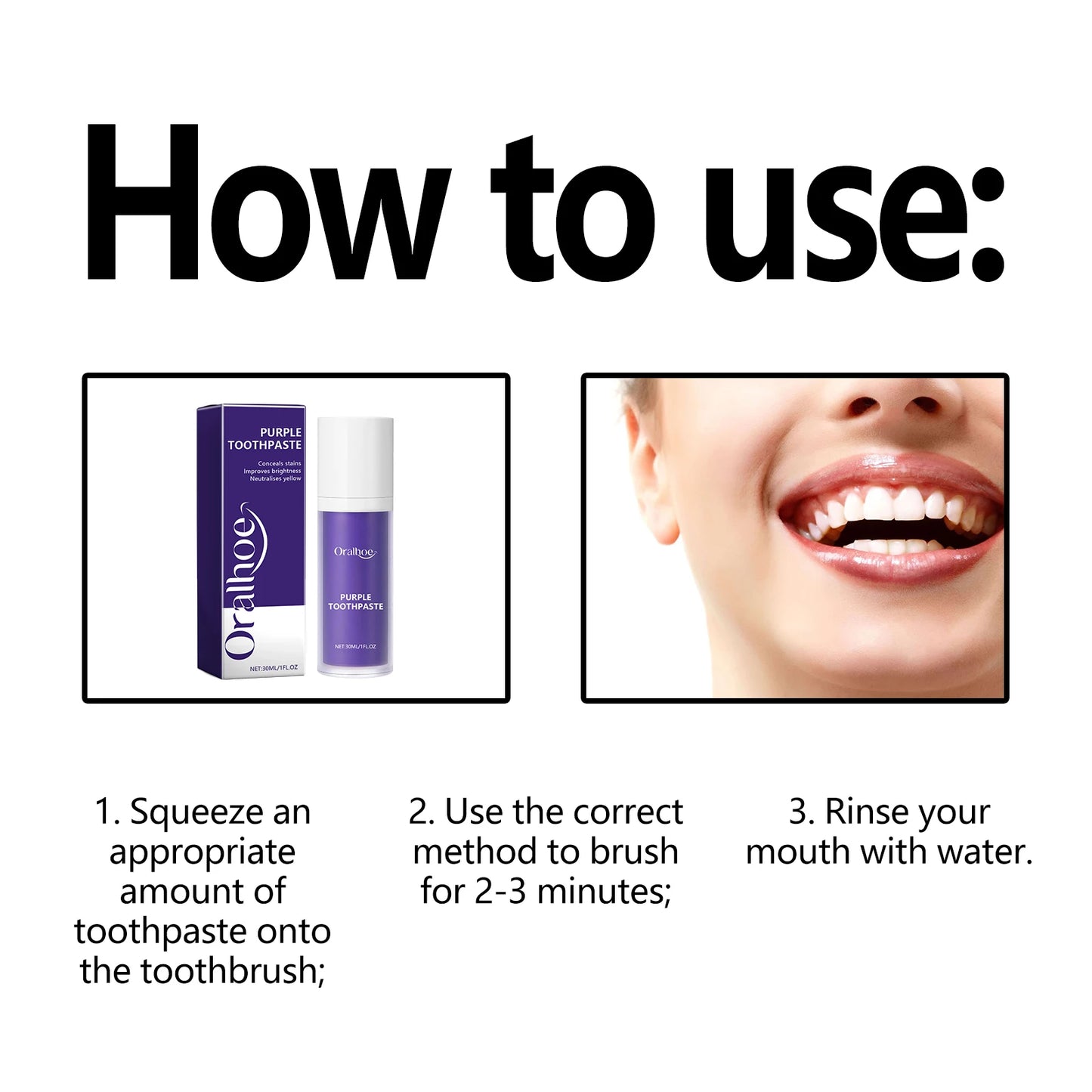 Oralhoe Purple Teeth Whitening