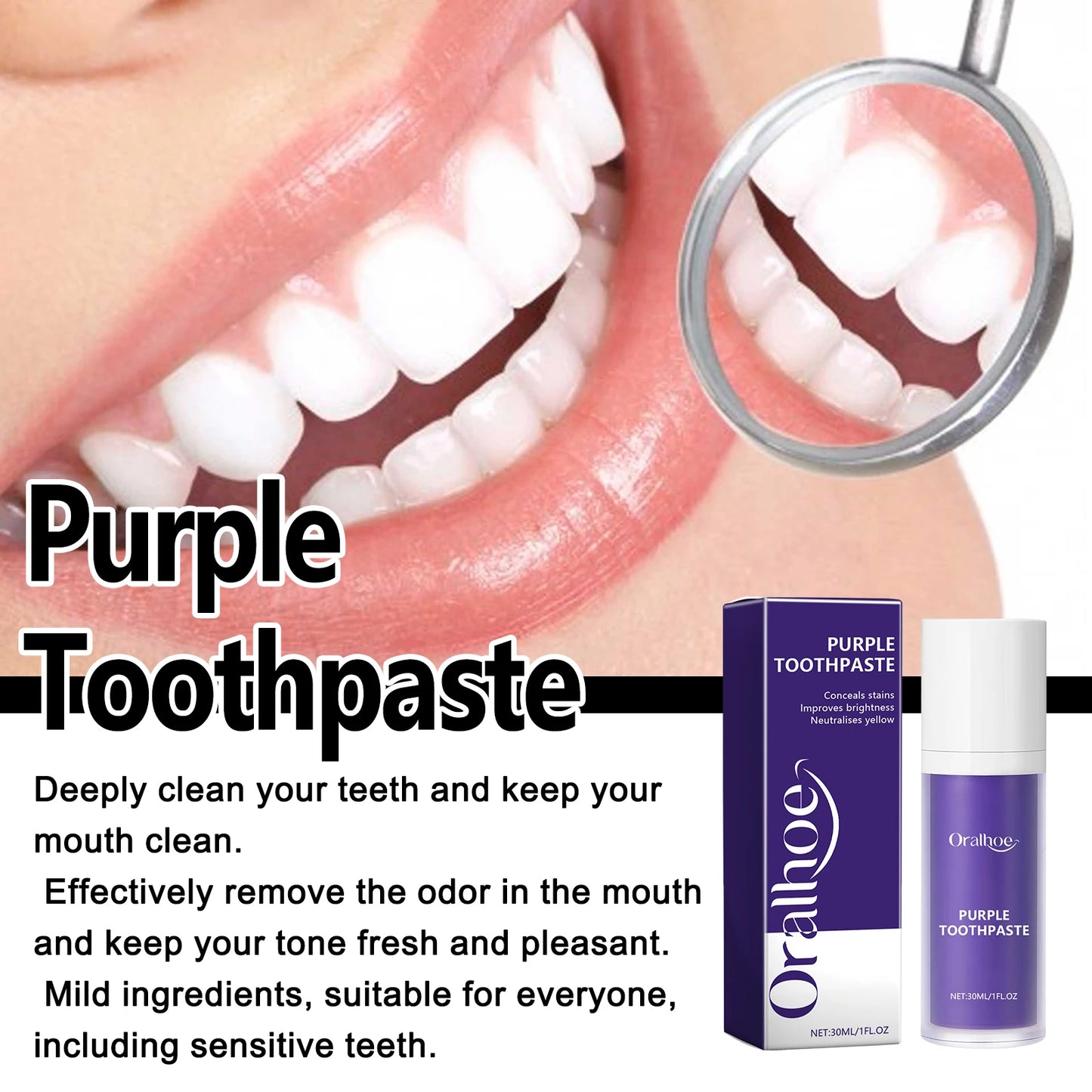 Oralhoe Purple Teeth Whitening